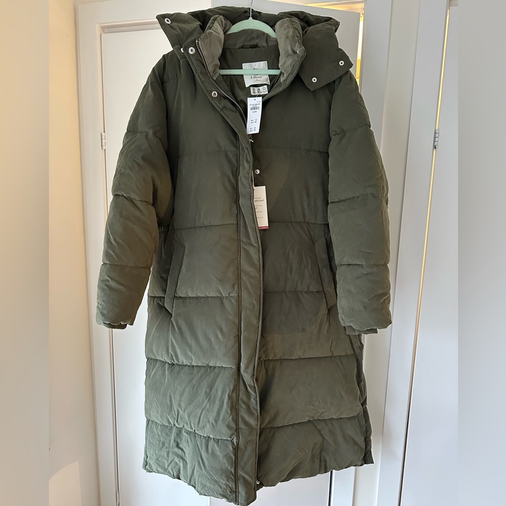 NWT Abercrombie Ultra Puffer Jacket in Olive Green